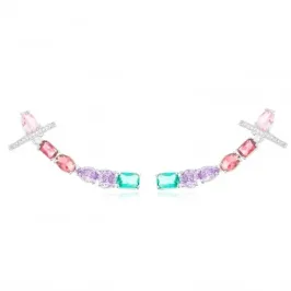 BRINCO EAR CUFF CRISTAIS COLOR