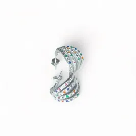 BRINCO FILEIRAS ZIRCONIA COLOR