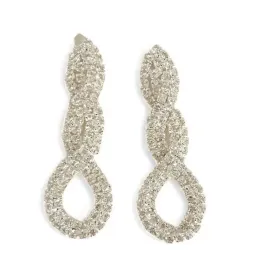 BRINCO PENDENTE TRANÇADO ZIRCONIA CRISTAL