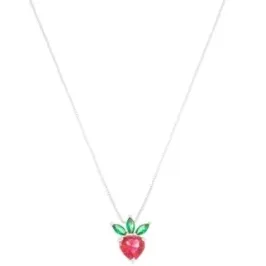 COLAR INFANTIL PINGENTE MACA RUBI ESMERALDA