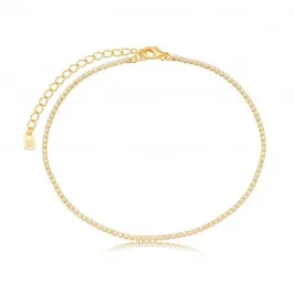 TORNOZELEIRA RIVIERA ZIRCONIA CRISTAL