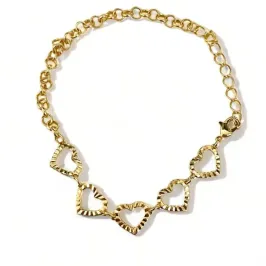 PULSEIRA CORAÇÕES DETALHE ELOS