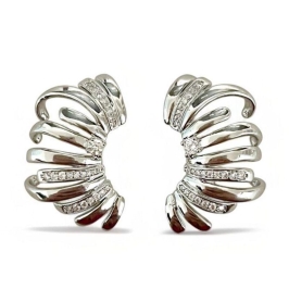 BRINCO EAR CUFF FILEIRAS ZIRCONIA CRISTAL