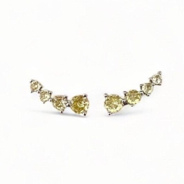 BRINCO EAR CUFF ZIRCONIA CITRINO