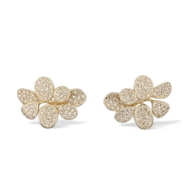 BRINCO FOLHAS ZIRCONIA CRISTAL