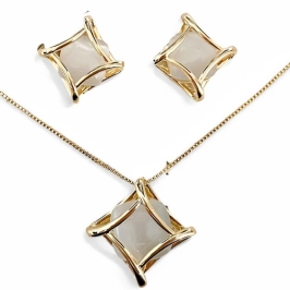 CONJUNTO QUADRADO OLHO DE GATO