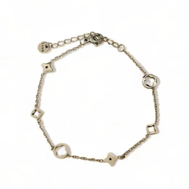 PULSEIRA TREVO CHAPA VAZADA ESTRELA LISO