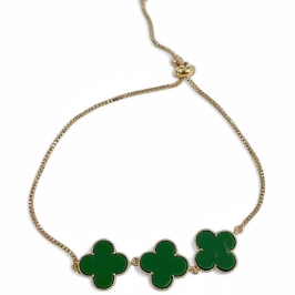 PULSEIRA TREVO ESMERALDA
