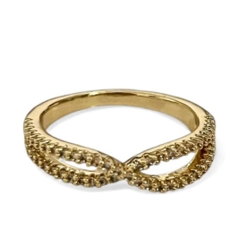 ANEL CRUZADO ZIRCONIA CRISTAL 13