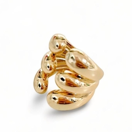 ANEL FILEIRAS GOTA ABERTO LISO 19