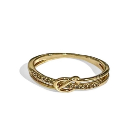 ANEL NÓ ZIRCONIA CRISTAL 26