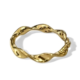 ANEL TORCIDO ZIRCONIA CRISTAL 20
