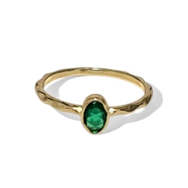 ANEL OVAL ESMERALDA 23