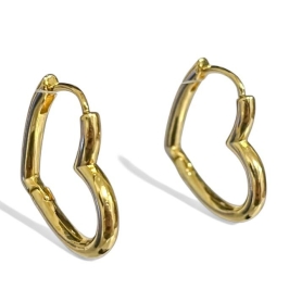 BRINCO ARGOLA CORAÇÃO LISO