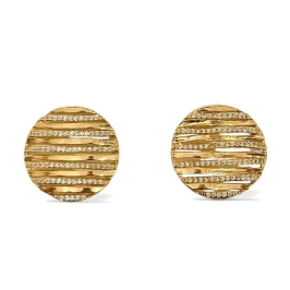 BRINCO CIRCULO TRANÇADO ZIRCONIA CRISTAL