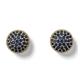 BRINCO CIRCULO ZIRCONIA SAFIRA