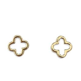 BRINCO TREVO VAZADO LISO