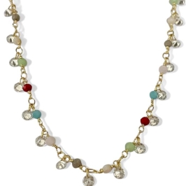 COLAR CHOKER CRISTAIS COLOR