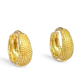 BRINCO ARGOLA BOLINHA DETALHE