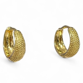 BRINCO ARGOLA BOLINHA DETALHE