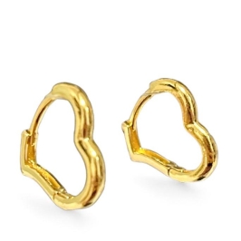 BRINCO ARGOLA CORAÇÃO LISA