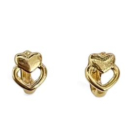 BRINCO ARGOLA CORAÇÃO VAZADO LISA