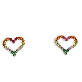 BRINCO CORAÇÃO ZIRCONIA COLOR