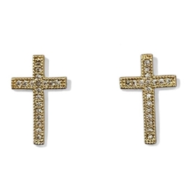 BRINCO CRUZ ZIRCONIA CRISTAL