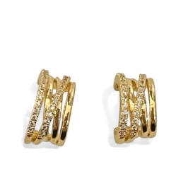 BRINCO FILEIRAS ZIRCONIA CRISTAL