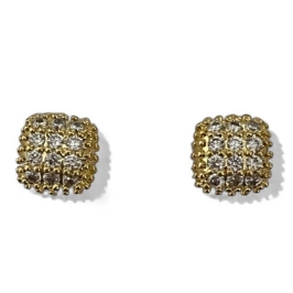 BRINCO QUADRADO ZIRCONIA CRISTAL