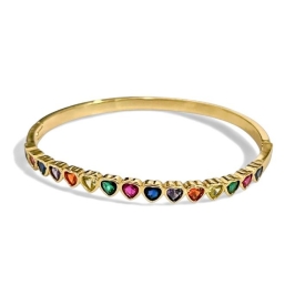 PULSEIRA BRACELETE CORAÇÃO COLOR