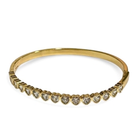 PULSEIRA BRACELETE CORAÇÃO CRISTAL