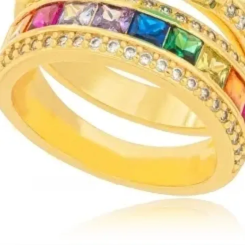 ANEL CRISTAIS COLOR ZIRCONIA CRISTAL 15