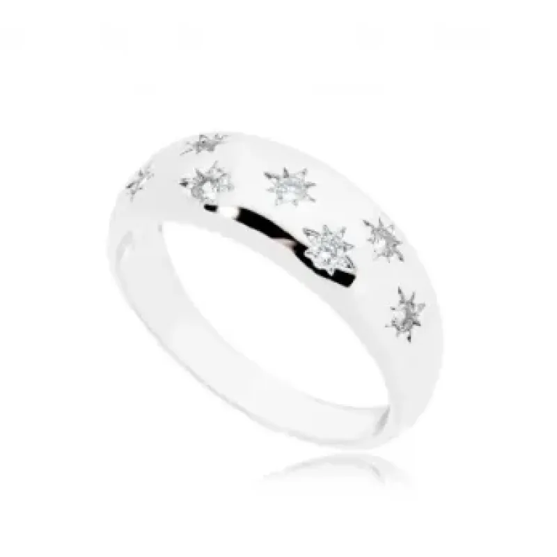 ANEL ESTRELA ZIRCONIA CRISTAL