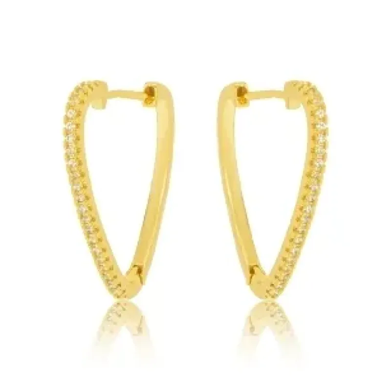 BRINCO ARGOLA CORACAO ZIRCONIA CRISTAL