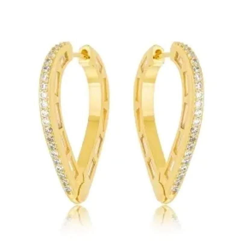 BRINCO ARGOLA CORACAO ZIRCONIA CRISTAL