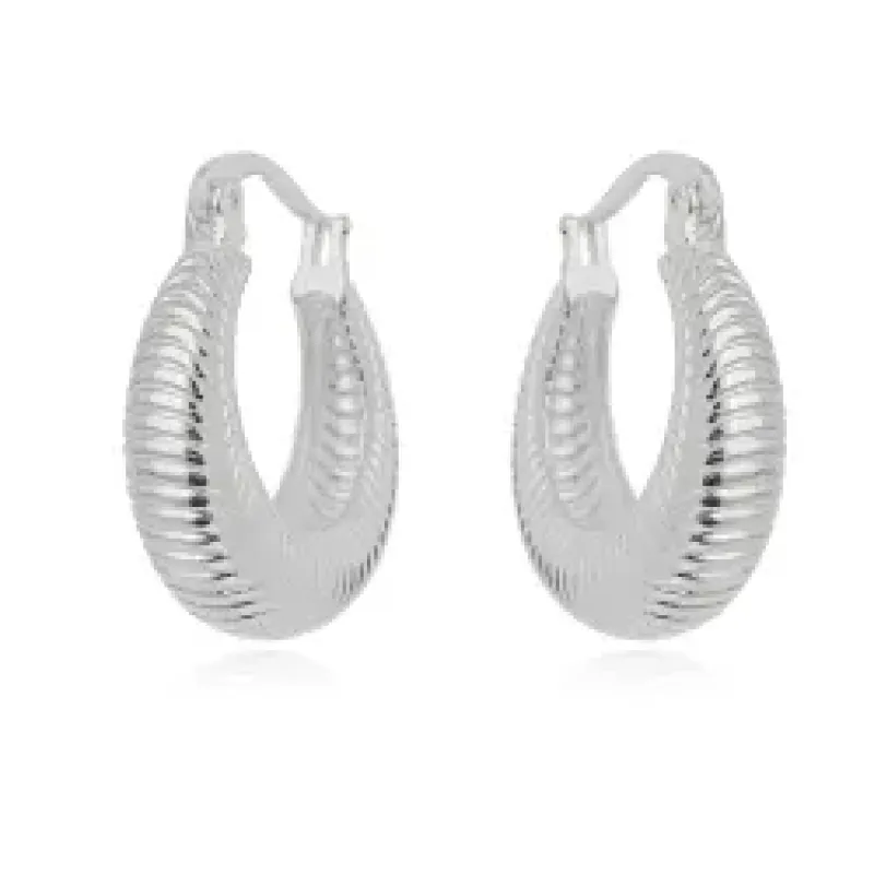 BRINCO ARGOLA DETALHE LISO