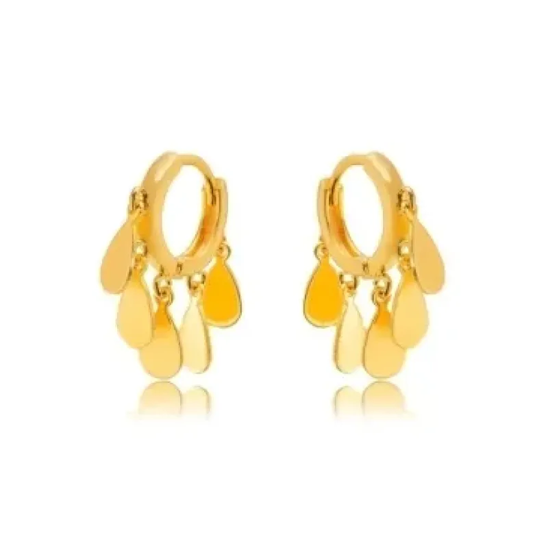 BRINCO ARGOLA GOTAS CHAPA