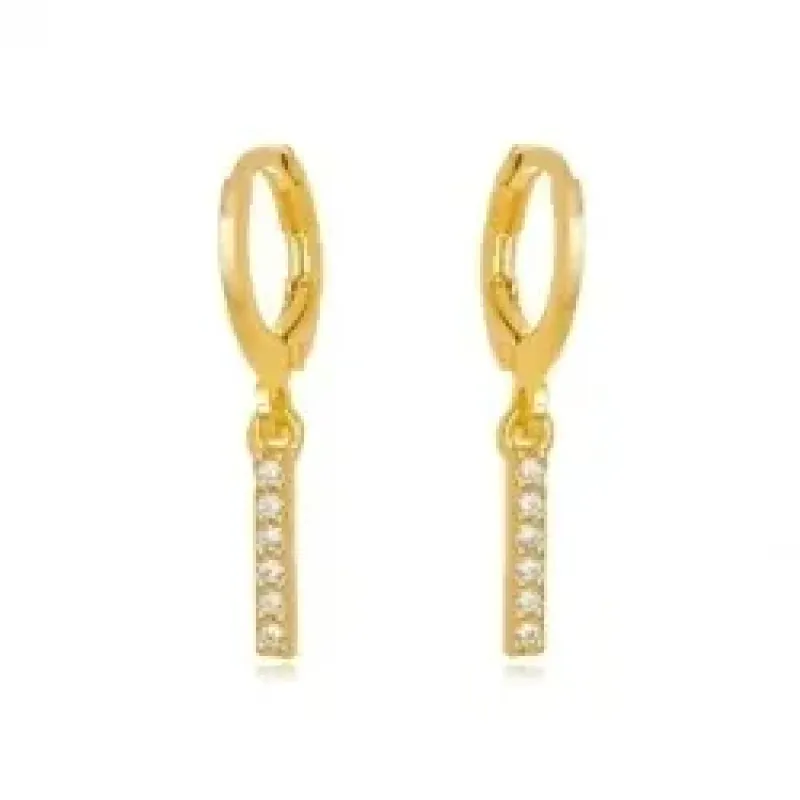 BRINCO ARGOLA PINGENTE ZIRCONIA CRISTAL