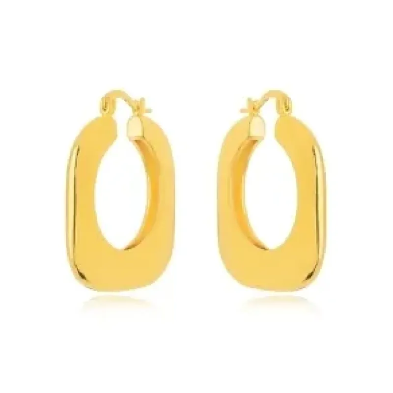 BRINCO ARGOLA QUADRADA LISA