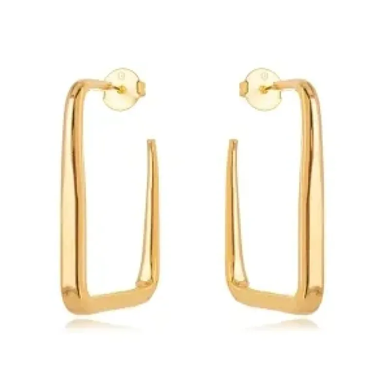 BRINCO ARGOLA QUADRADA LISA