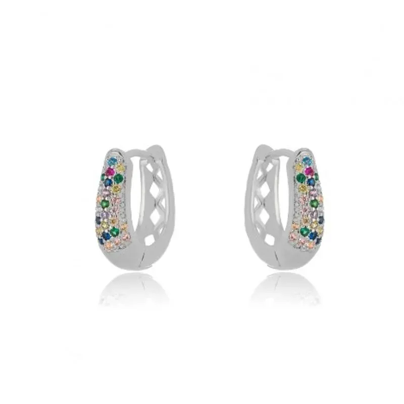 BRINCO ARGOLA ZIRCONIA COLOR