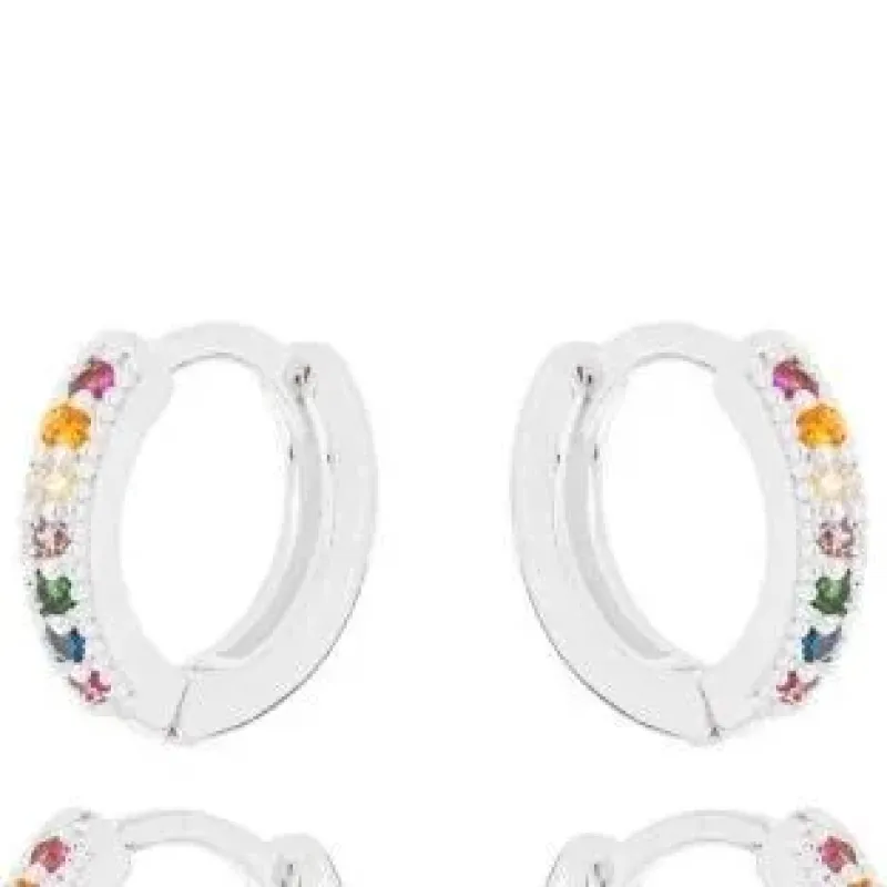 BRINCO ARGOLA ZIRCONIA COLOR G