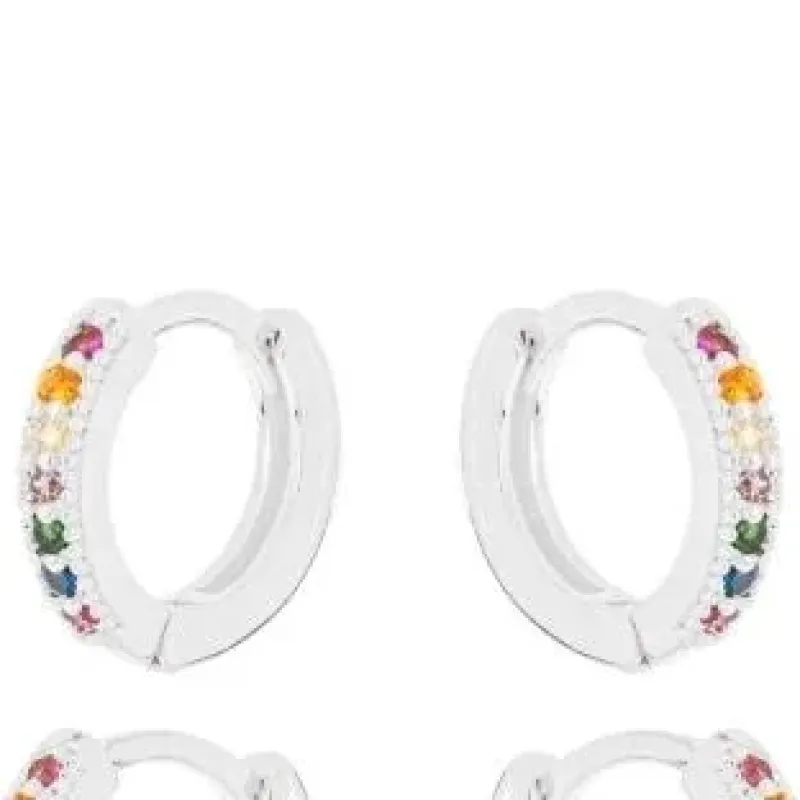 BRINCO ARGOLA ZIRCONIA COLOR M