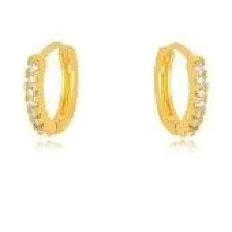 BRINCO ARGOLA ZIRCONIA CRISTAL G