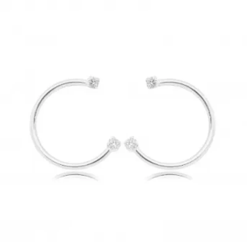 BRINCO CIRCULO LISO ZIRCONIA