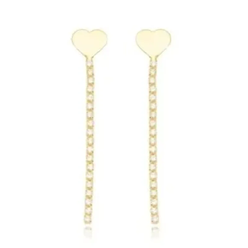 BRINCO CORACAO RIVIERA ZIRCONIA CRISTAL