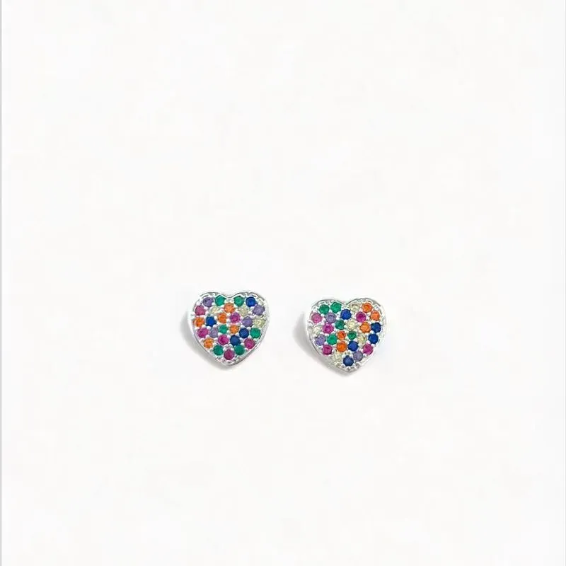 BRINCO CORAÇÃO ZIRCONIA COLOR
