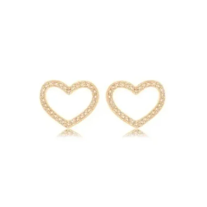 BRINCO CORACAO ZIRCONIA CRISTAL