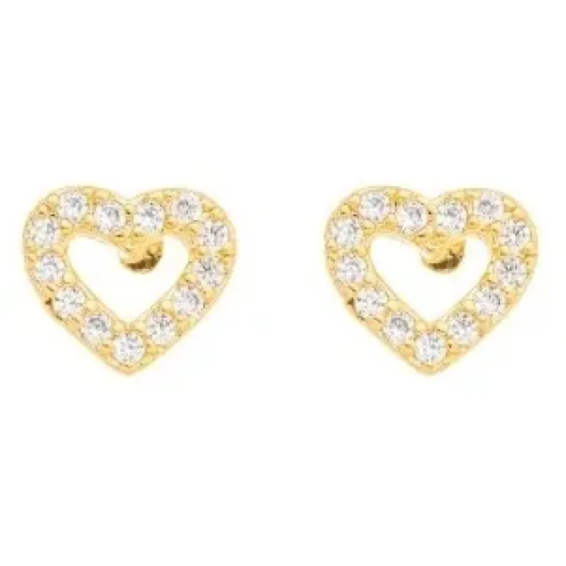 BRINCO CORACAO ZIRCONIA CRISTAL